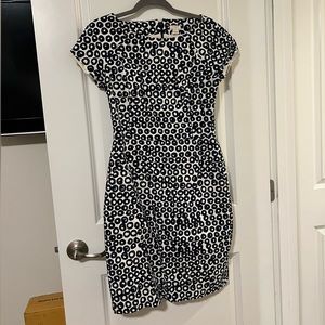 Navy Dotted Sheath Dress - J.Crew